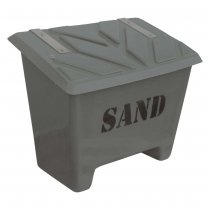 grå sandlåda för 130 liter grus
