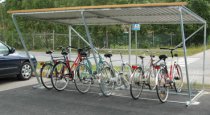 Cykelställ med tak Borås 18 platser