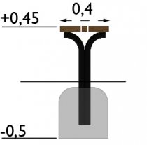 Rörkröken Parkbänk - Barkbrun/Galvad