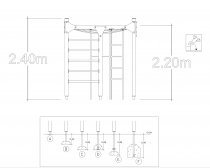 Klätterställning Cixtona - Lekplatsutrustning