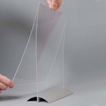 Akrylficka i stående akrylställ i fot