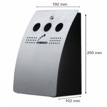 Askkopp borstad stål dimensioner