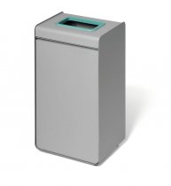 Återvinningskärl 55 liter för glas – DURASORT® turkos inkast