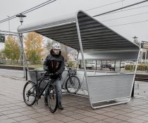 Cykelgarage Atria extra vädertåligt cykelhus