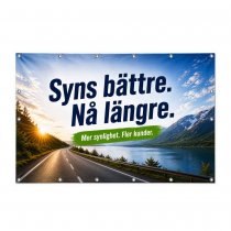 Stor Banderoll 2 x 3 meter med tryck och öljetter