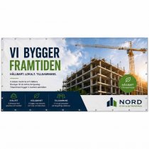 Stor Banderoll 3 x 6 meter med tryck och öljetter