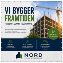 Stor banderoll 5x5 meter