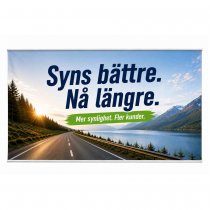 Banderoll med kedersöm 2x3 meter inklusive tryck