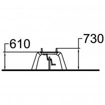 Träningsbänk med handtag och pedaler för att stärka kroppen.