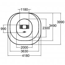 Bänkträning med stadiga handtag och pedaler för hela kroppen.