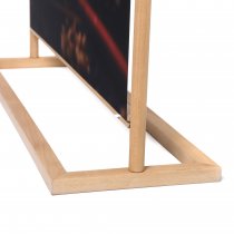 Bärande träkonstruktion och bottenram på fristående bannerstä