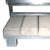 Gatupratare med betongfot 70x100 cm