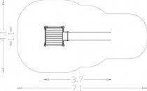 Släntrutsch Swift 1,5m - Lekparksutrustning