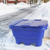 Gatusandlåda i bostadsområde