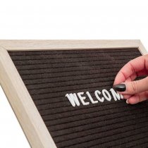 Meddelande på bokstavstavla