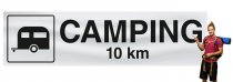 Vepa banderoll "Camping" vägskylt