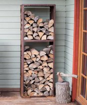 vedförvaring i corten large