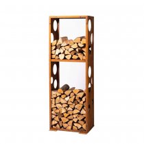 cortenstål vedställ L woodstock