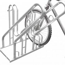 Cykelställ modell 450 med stöldskydd och låsbågar