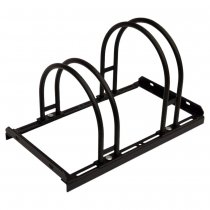 Cykelställ svart med 2 cykelparkeringar