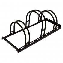 Cykelställ svart med 3 cykelparkeringar