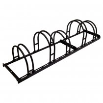 Cykelställ svart med 5 cykelparkeringar