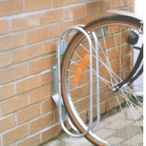 hjulhållare för cykelställ på vägg