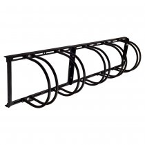 Cykelställ vägg svart – Modell 500 med 5 cykelplatser