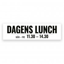 Vepa dagens lunch banderoll med färdig design 4x1,1 m