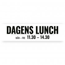 Vepa dagens lunch banderoll med färdig design 5x1,3 m