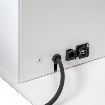 Vit digital skylt baksida