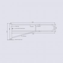 Dimensioner vägbom 3000