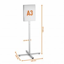 Skyltställ utomhus dimensioner stående