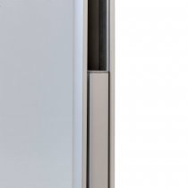 Stort dubbelsidigt affischställ med snäppramar