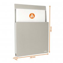 Dimensioner på magnetisk dokumenthållare A4-fack för vägg