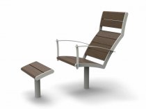 nifo easy solstol med fotstöd