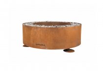 Luna eldstad - Rund eldplats i Corten Ø 119 cm