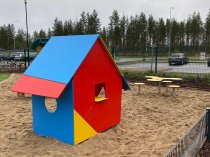 sandhuset trikolor lekstuga hög hållbarhet