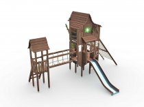 stora fjälfortet klätterställning med mängder av lek