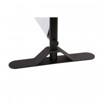 Detalj av fot på mässdisk Flex Wall