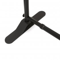 Detalj av justerbar fot och stativ på FlexWall mässvägg