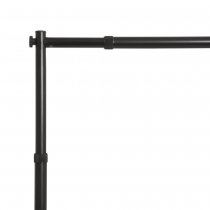 Hörndetalj med koppling mellan stolpe och tvärstag på FlexWall