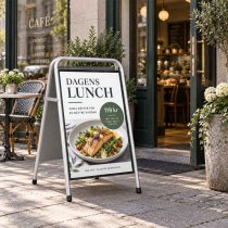 Gatuställ Easy sign 50x70 gatupratare med affisch för dagens lunch