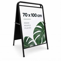 Gatuställ Easy 70x100 svart med 70x100 cm affisch