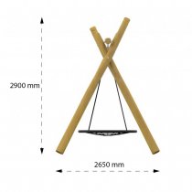 Geliega gungställning inkl. fågelbosgunga Ø125cm
