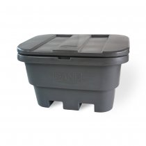 Grå sandbehållare 500 liter