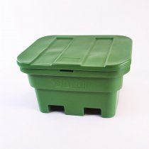 Grön sandlåda med lock