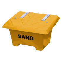 gul sandlådabehållare för 65 liter