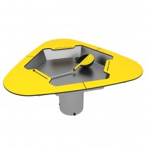 Gul vattenlek till förskola, park och lekplats