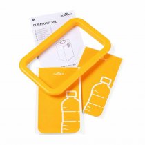 Gula dekaler och inkastram till DURASORT® 55L återvinningskärl för plastförpackningar